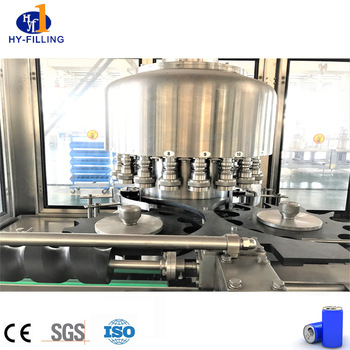 Automatic fruit Juice cans canning production line industry equipment Aluminum can beer filling and sealing making machine 